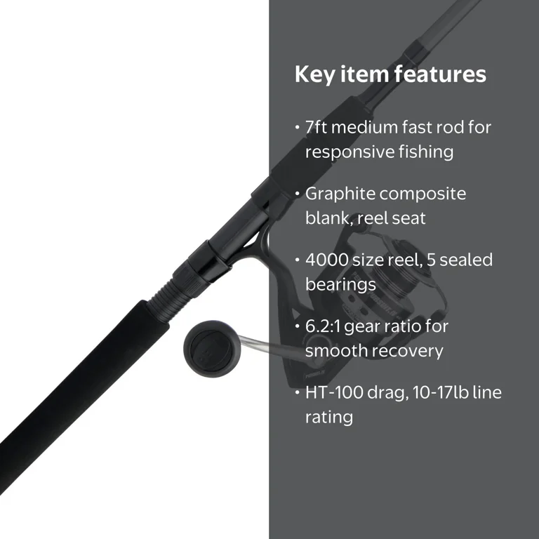 PENN Pursuit® IV Combo, 7' Medium Fishing Rod, 4000 Size Reel
