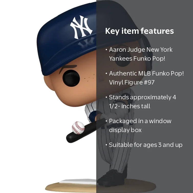 Funko POP! MLB Yankees - Aaron Judge, Vinyl Figure 4.5 inches