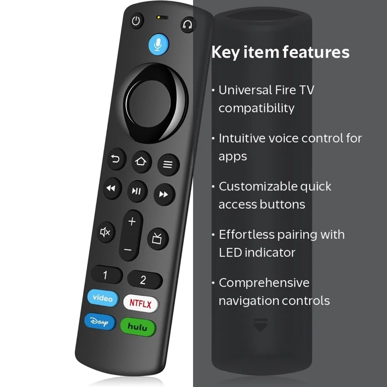 UniVerse Replacement Remote Control for AMZ Fire Smart TV Stick