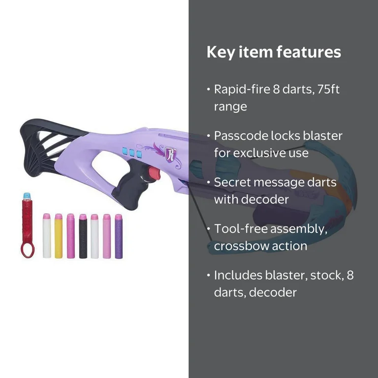 Nerf Rebelle Codebreaker Crossbow Blaster - Walmart.com