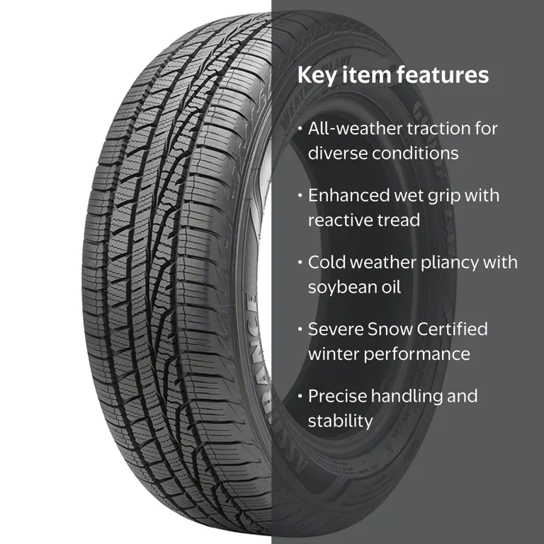 Goodyear, Passenger Tire, 215/65R16 98H, All Weather WeatherReady