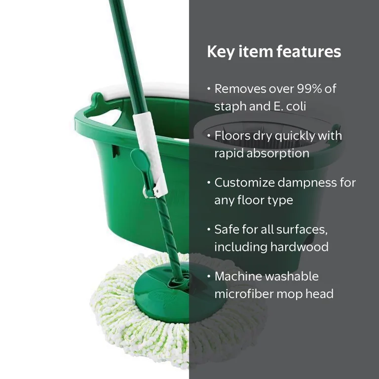 Libman, Tornado Spin Mop, 14 in. with Bucket, Multicolor - Walmart.com