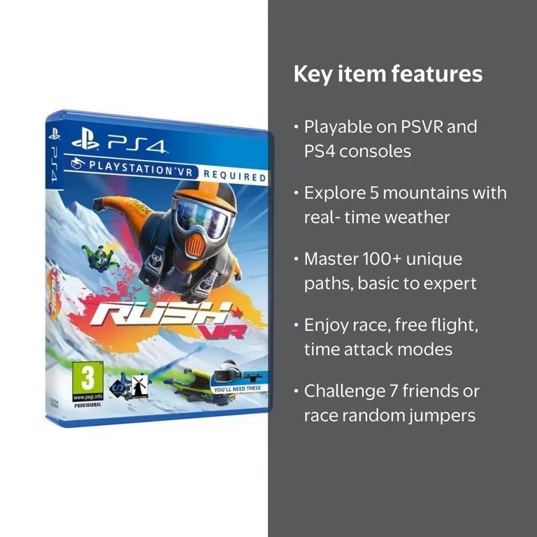 Perp Games, VR Mountain Racing, RUSH PSVR /PS4, Multiplayer