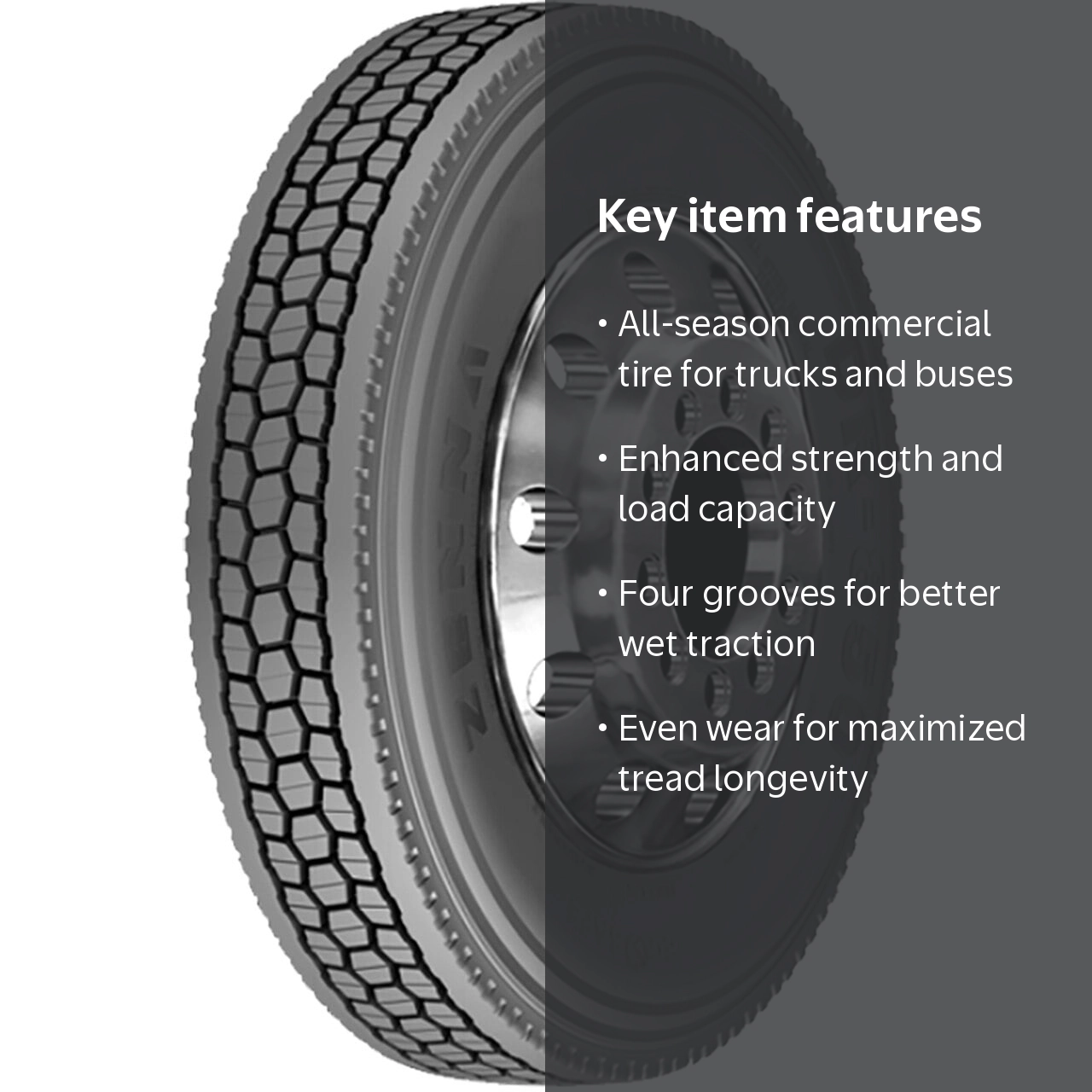 Zenna DR-850 11/R22.5 146/143M Tire - Walmart.com