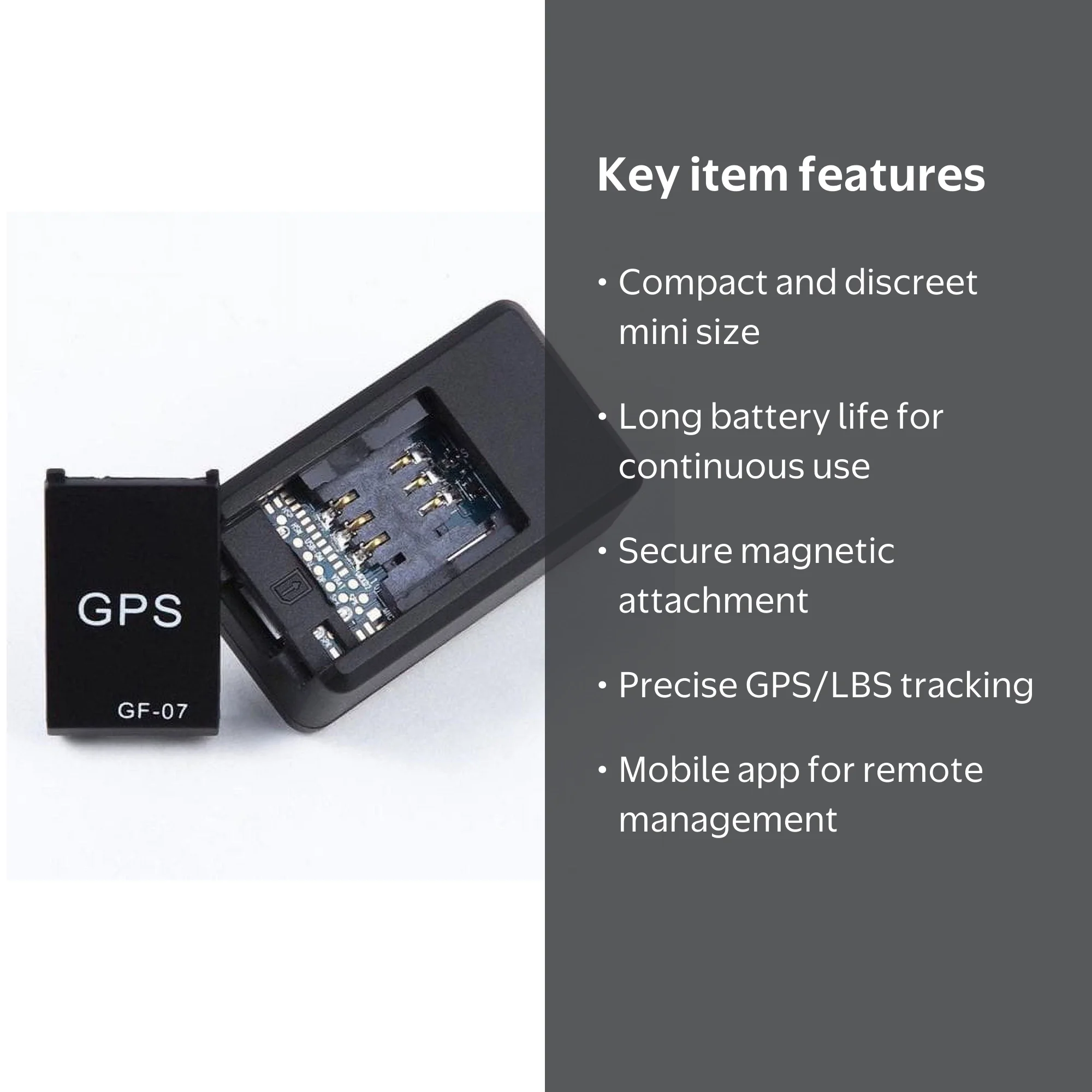 Mini GPS Long Standby Magnetic SOS Tracking Device for Vehicle/Car