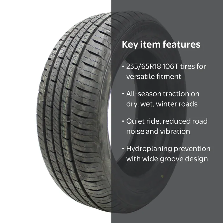 Vercelli Strada I All-Season Tire for SUV/Crossover, 235/65R18