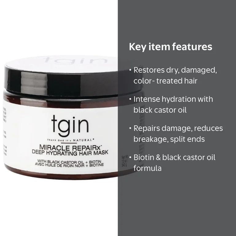 Tgin Miracle RepaiRx Deep Hydrating Treatment Hair Mask for Shine