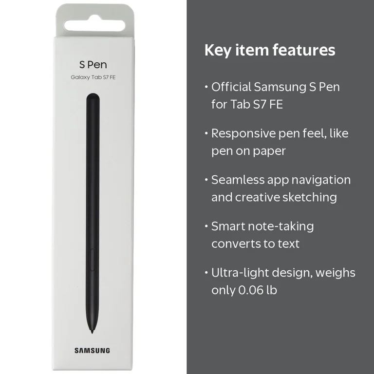Samsung Galaxy Tab S7 FE 5G 本体+ワコムペン Samsung Galaxy Tab S7 FE Official S Pen Stylus Accessory - Mystic