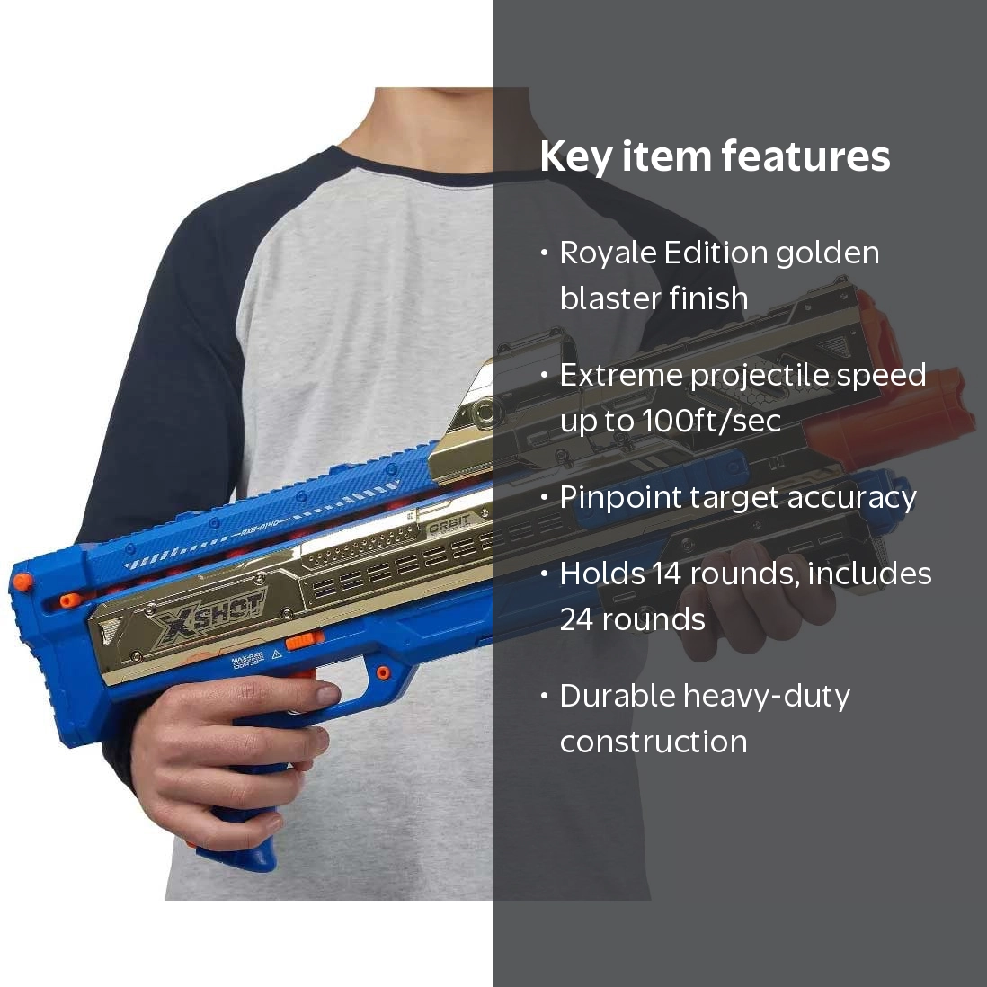 ハルぞぉ X-Shot Epic Royale Edition Chaos Orbit Blaster with Golden Design