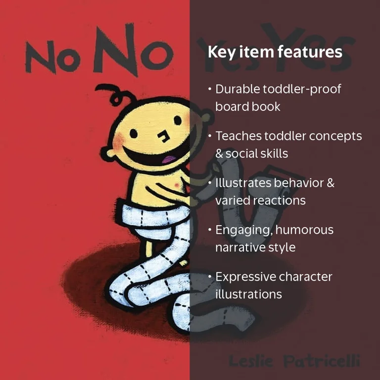 Leslie Patricelli Board Book No No Yes Yes: Manners & Behavior