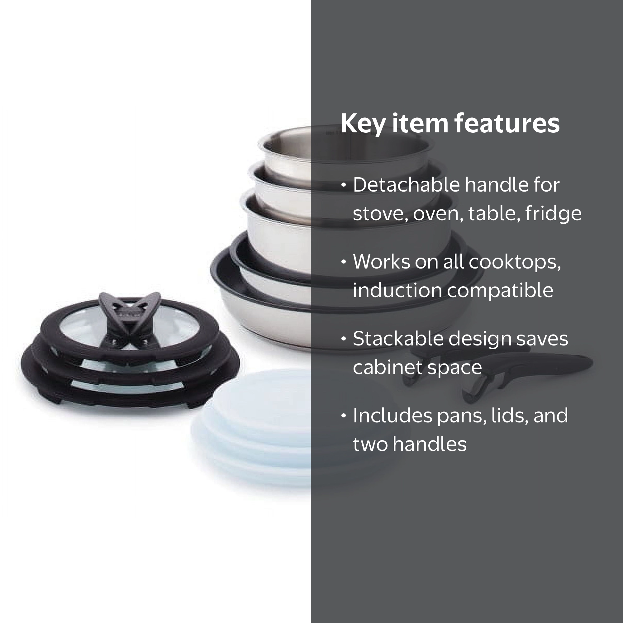 T-fal, Ingenio Expertise Nonstick Cookware Set, 13 Piece