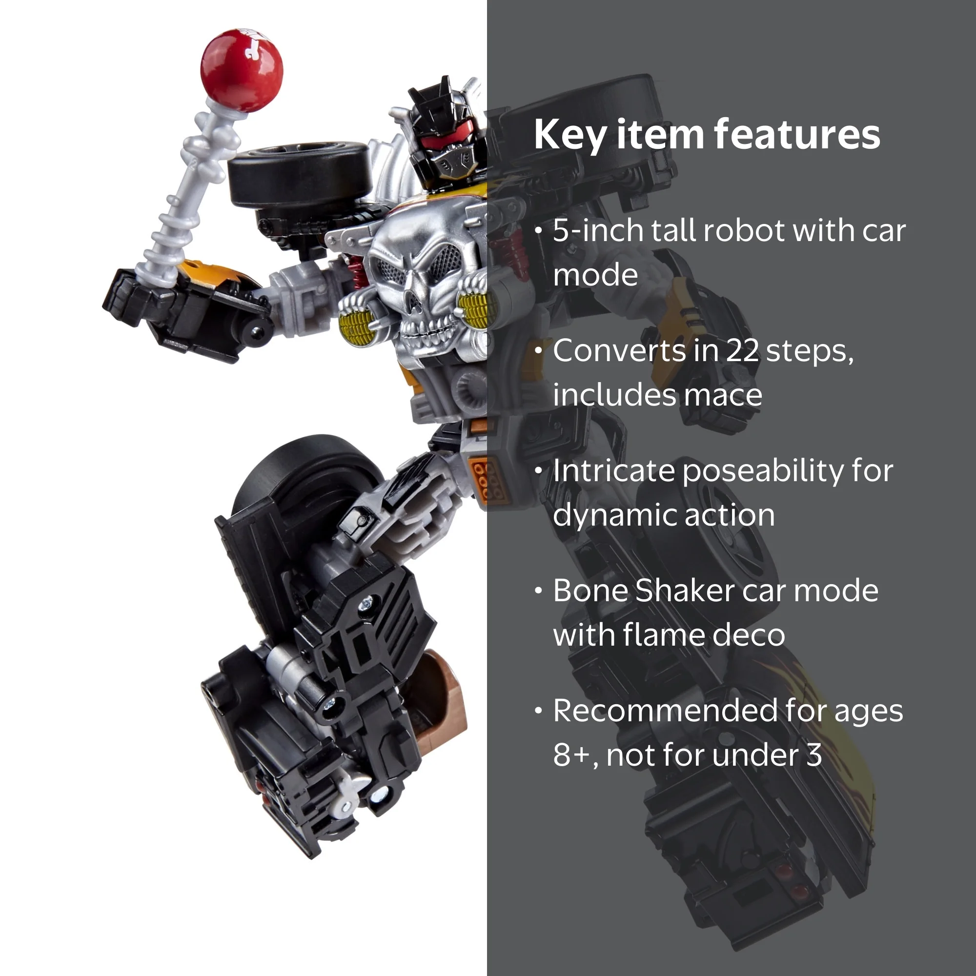 Transformers Hot Wheels¬Æ x Transformers Bone Shaker Action Figure