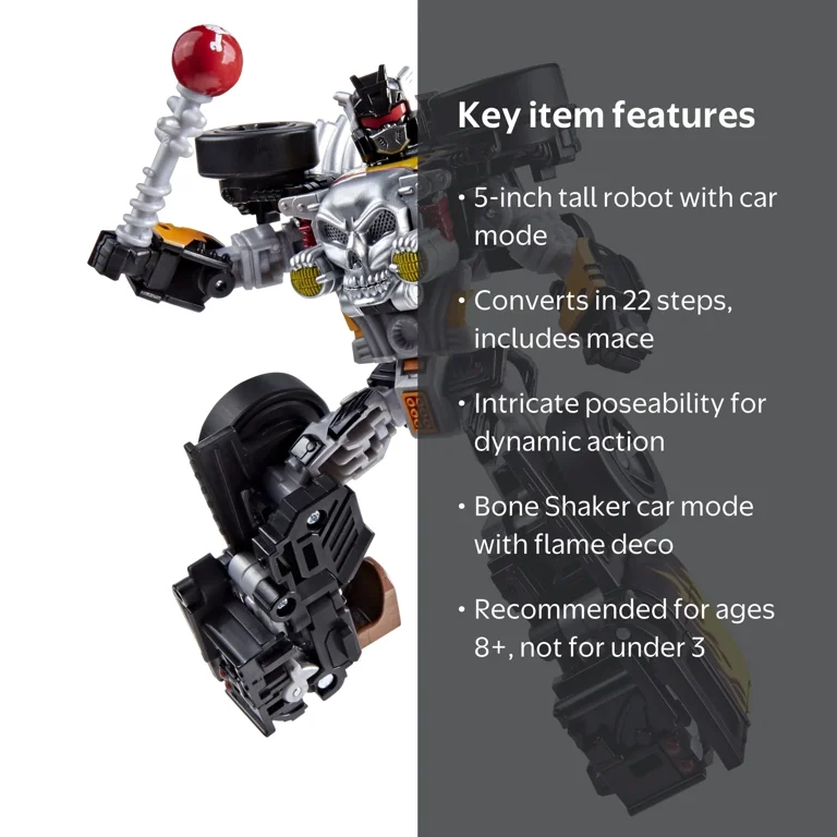 Transformers Hot Wheels¬Æ x Transformers Bone Shaker Action Figure