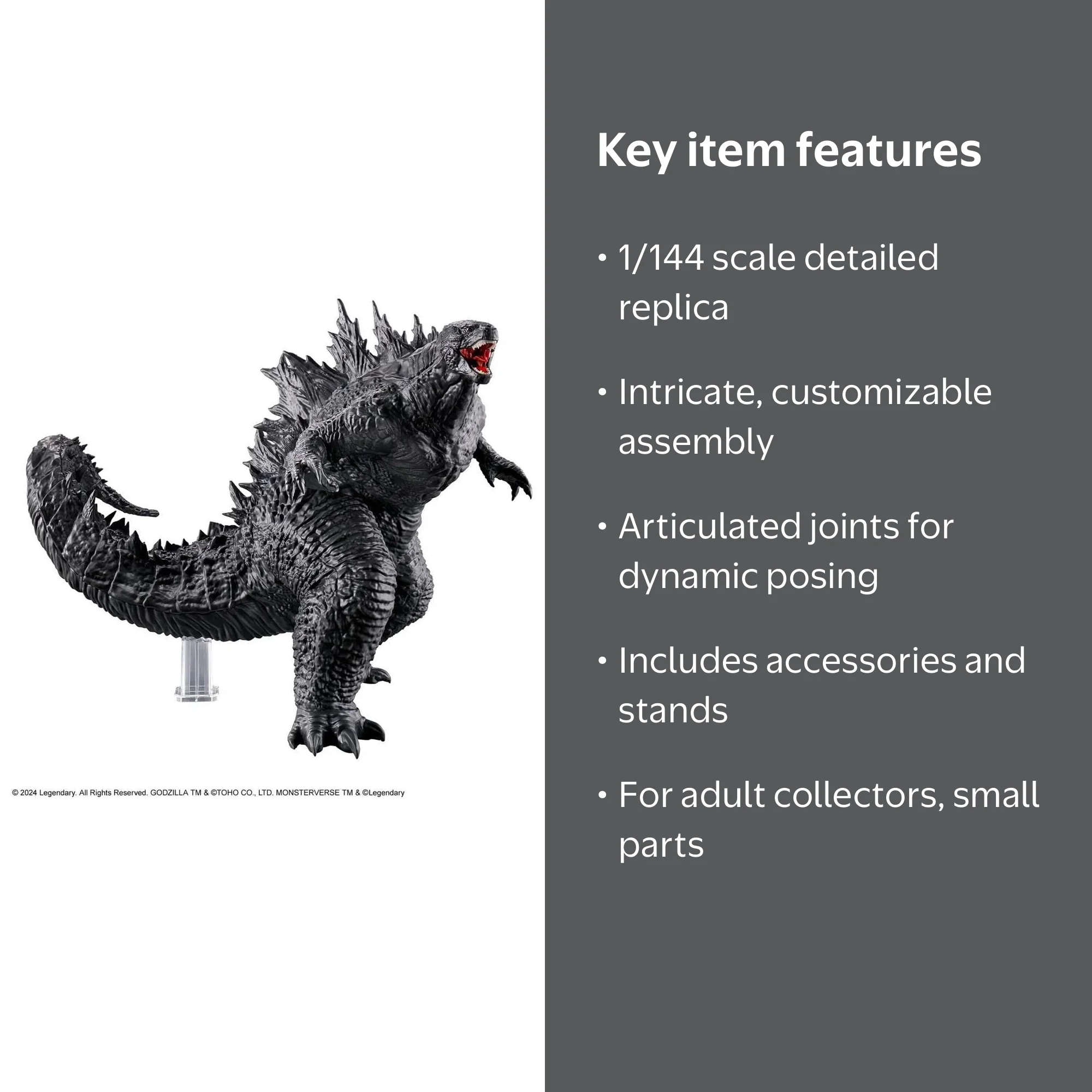 Godzilla x Kong: The New Empire Godzilla Model Kit 1/144 scale