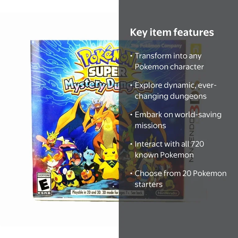Pokémon Super Mystery Dungeon 3DS 北米版 Nintendo Pokemon Super Mystery Dungeon Video Game for 3DS