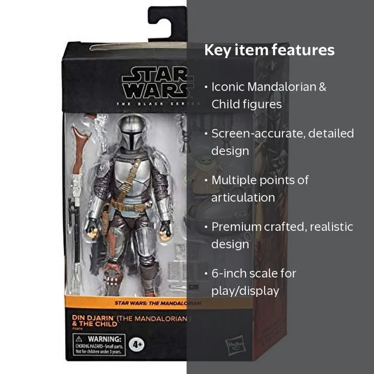 Star Wars, Action Figure, Din Djarin and The Child - Walmart.com
