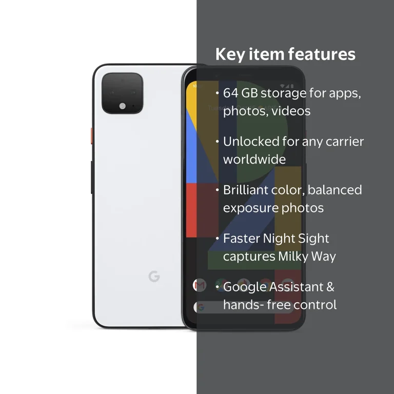 Google Pixel 4 XL White 64 GB, Unlocked - Walmart.com