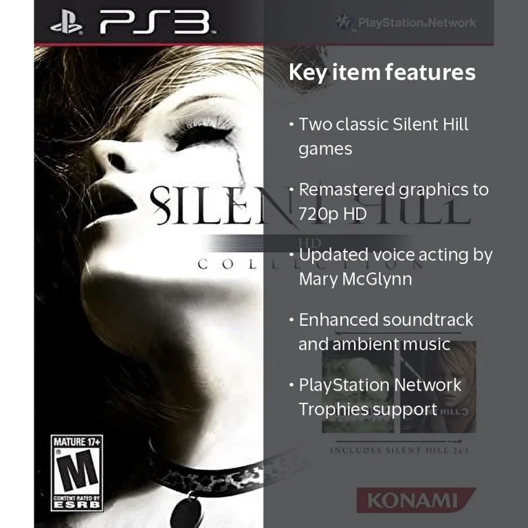 Konami Silent Hill HD Collection Game for PlayStation 3 (PS3) with