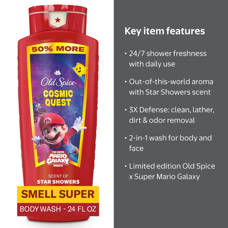 Old Spice Body Wash for Men, Cosmic Quest, Scent of Star Showers