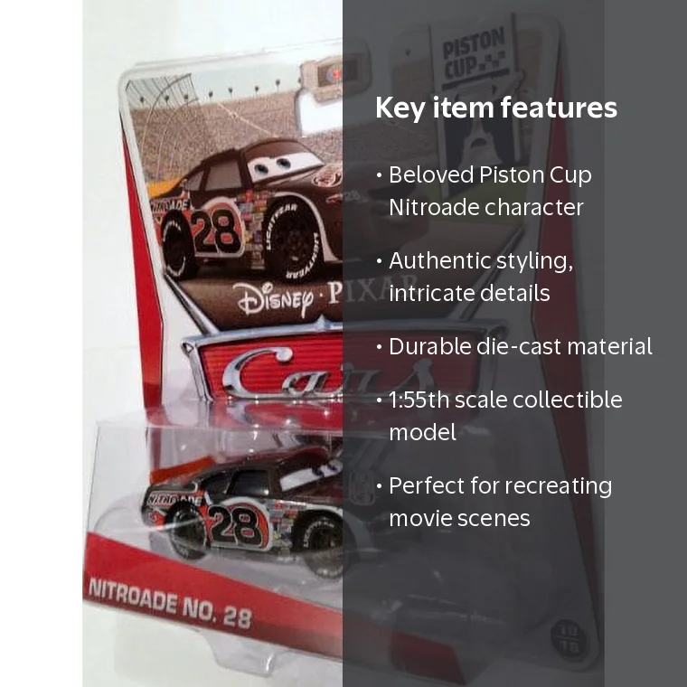 Disney Pixar Cars Piston Cup Nitroade No. 28 Die-Cast Car