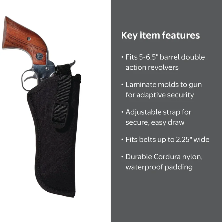 Uncle Mikes Sidekick Hip Holster Cordura Nylon Black - Walmart.com