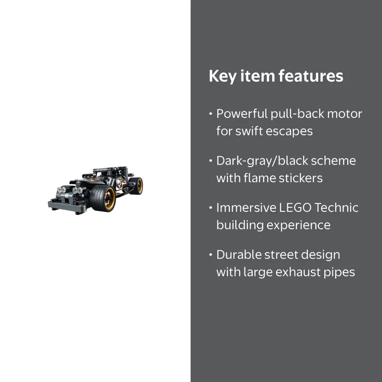 Tページ! LEGO Technic Getaway Racer, 42046 - Walmart.com