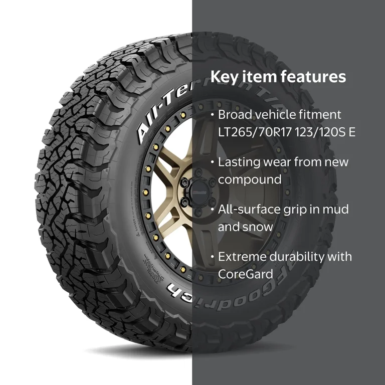BFGoodrich All-Terrain T A KO3 LT265/70R17 123/120S E - Walmart.com