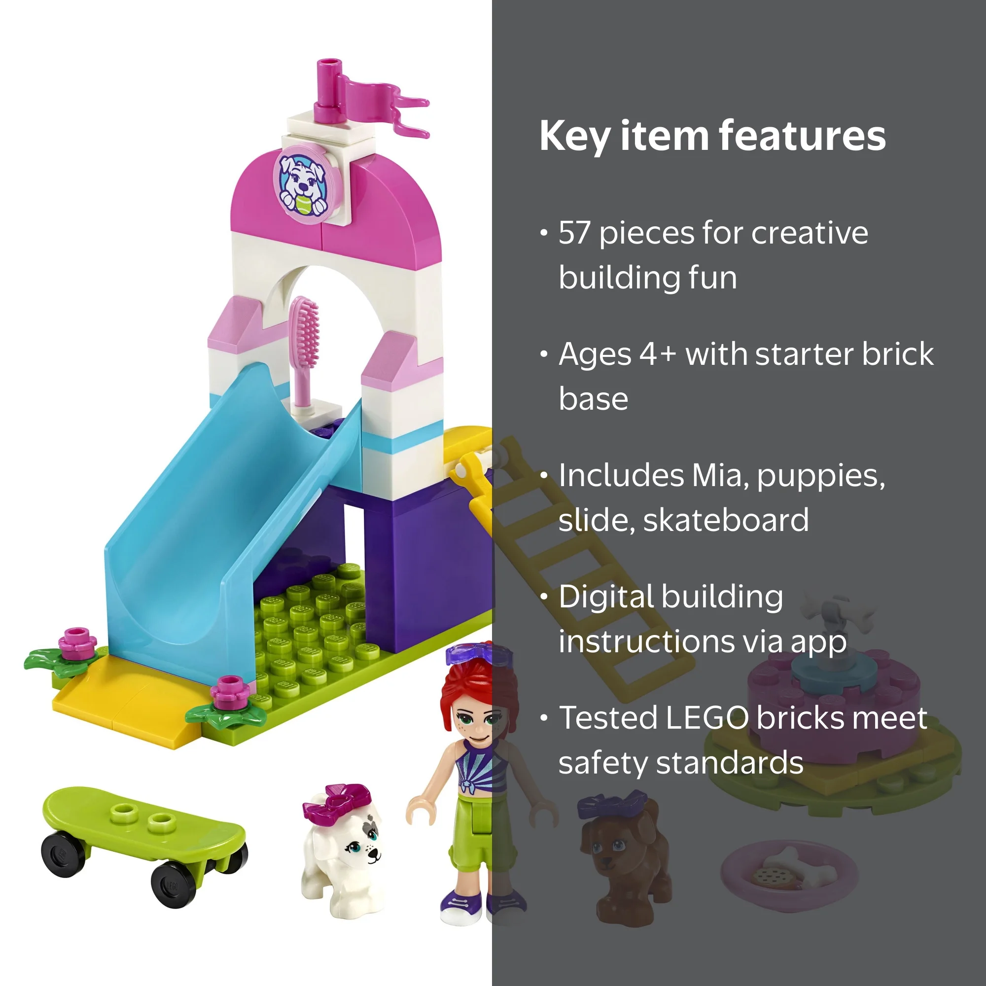 LEGO Friends Puppy Playground 41396 Starter Building Kit Featuring