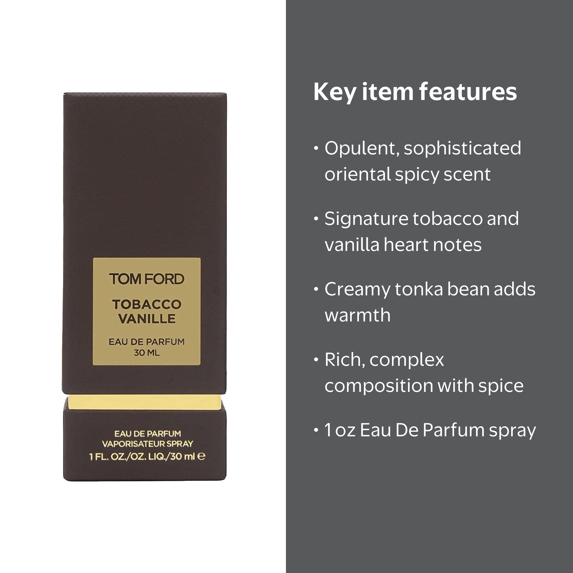 Tom Ford, Eau De Parfum Spray, Tobacco Vanille 1 oz, Private Blend