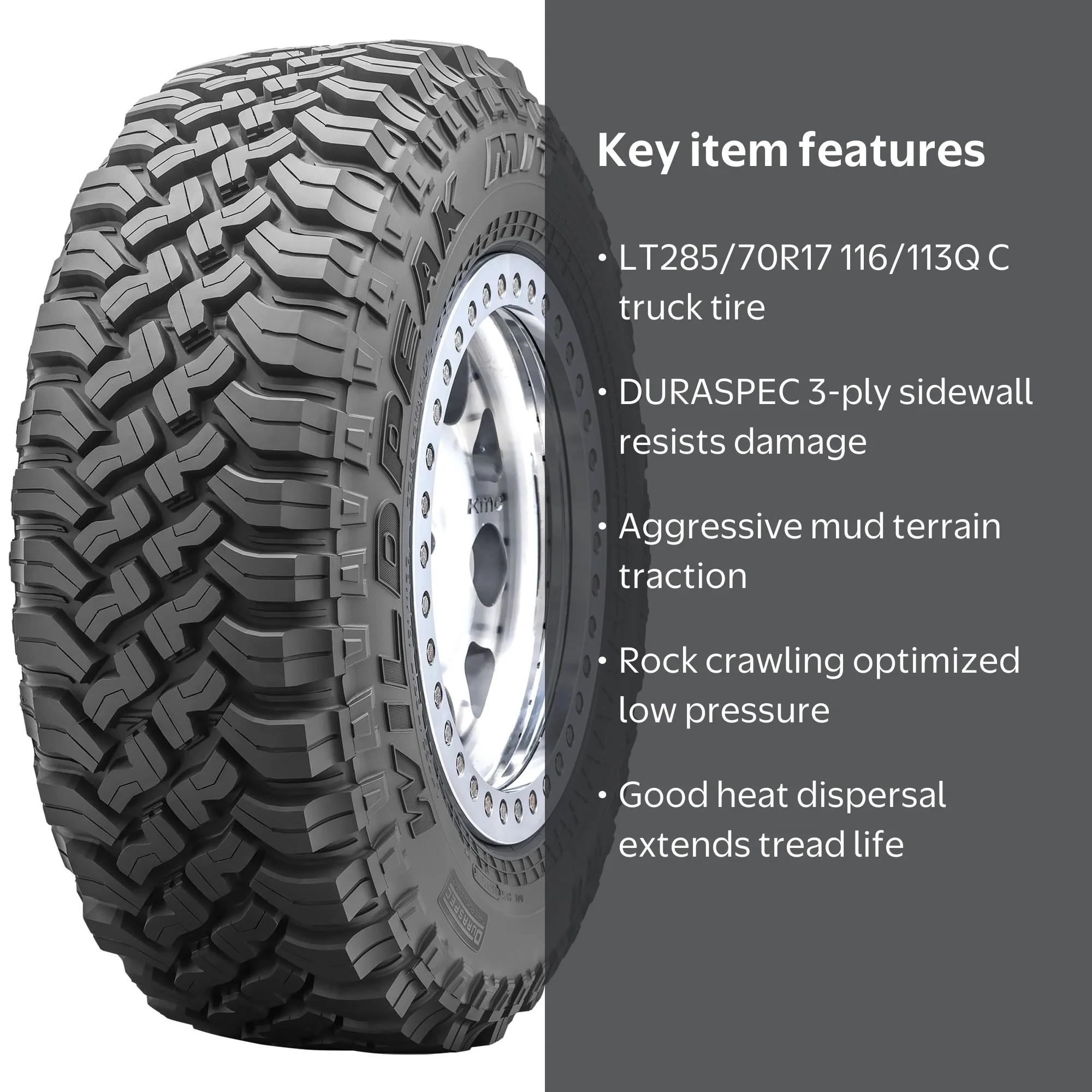 Falken Wildpeak MT01, Aggressive Mud Terrain Light Truck Tire