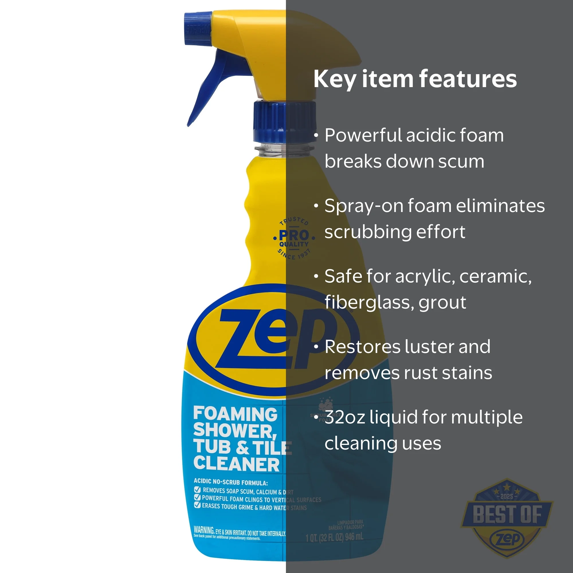 Zep Foaming Tub and Tile Cleaner - Walmart.com