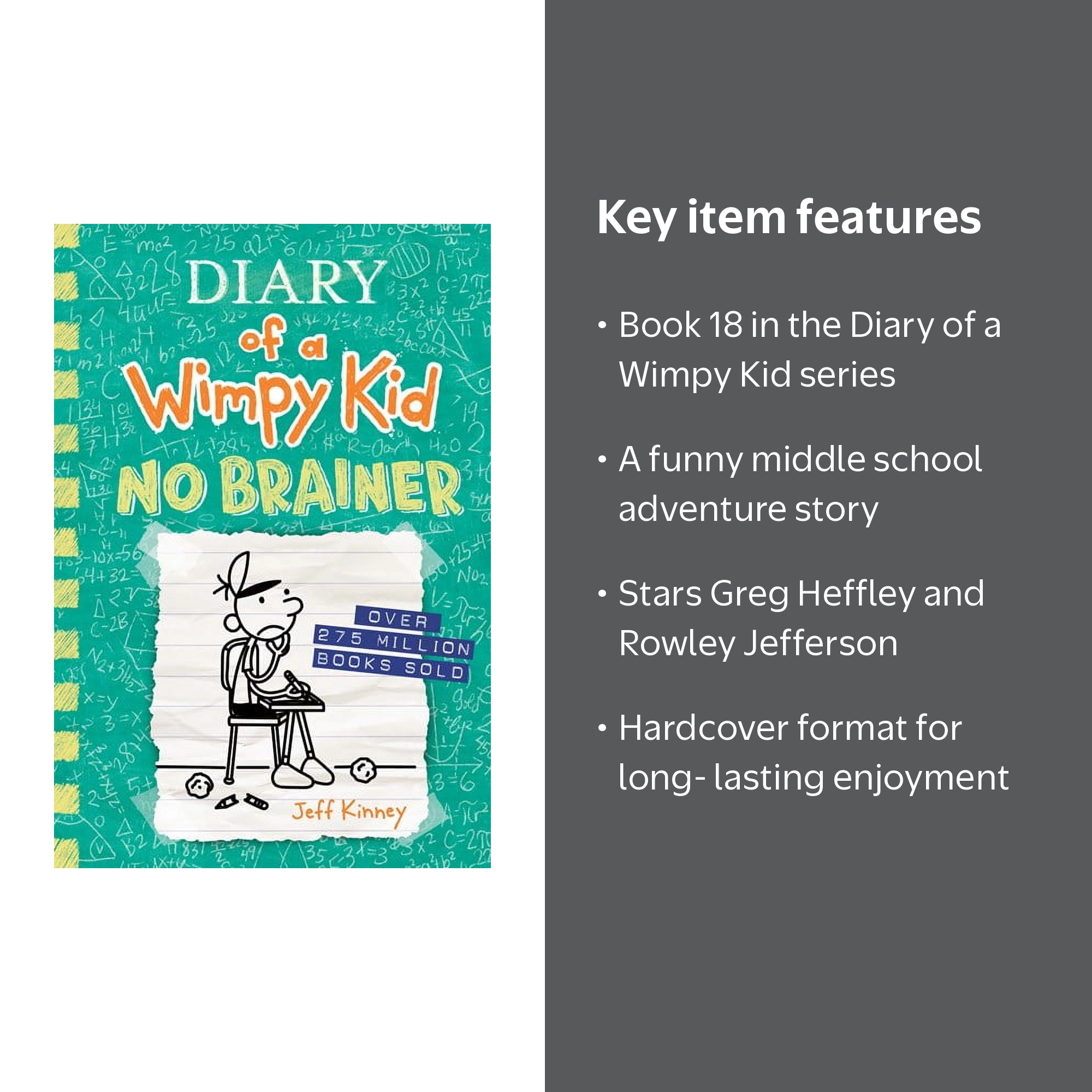 Jeff Kinney's No Brainer - Diary of a Wimpy Kid Series, Book 18