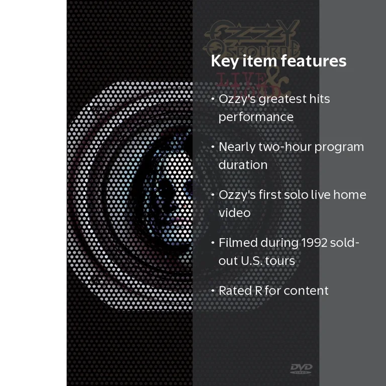 Sony, Ozzy Osbourne: Live & Loud, Concert Performance - Walmart.com