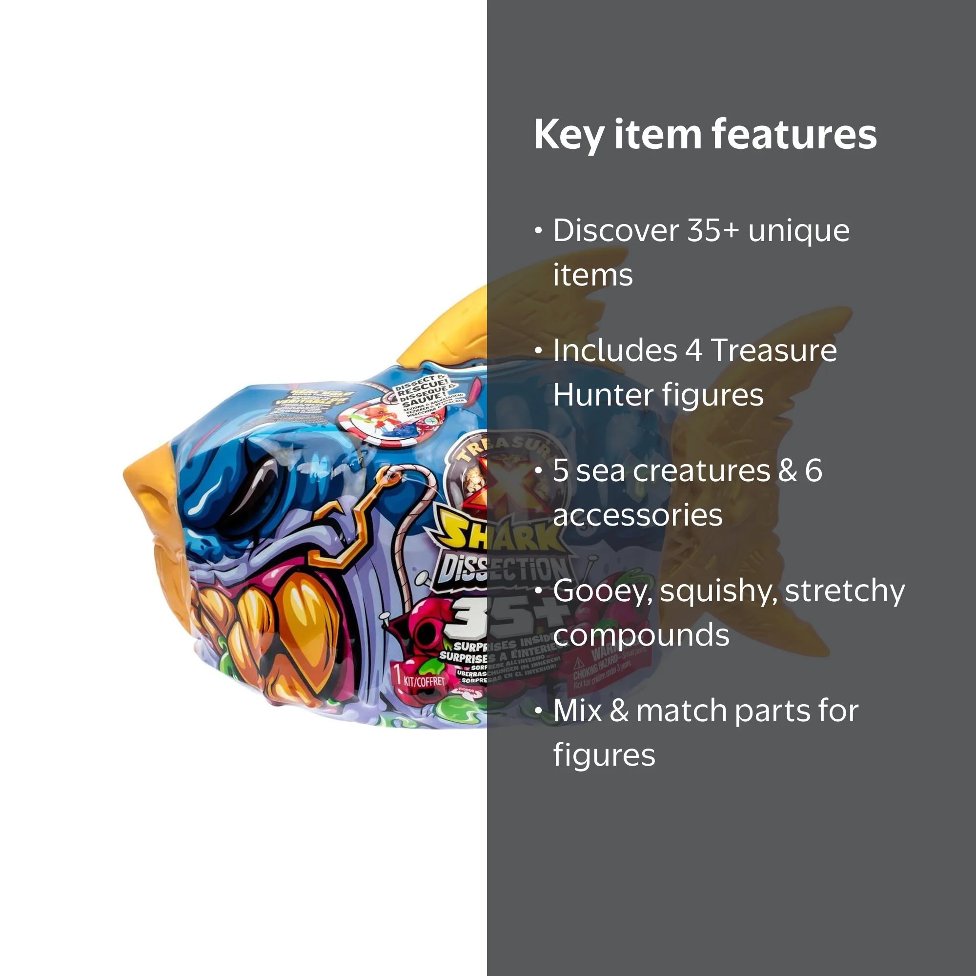 Treasure X Shark Dissection Mega Playset (35+ Surprises