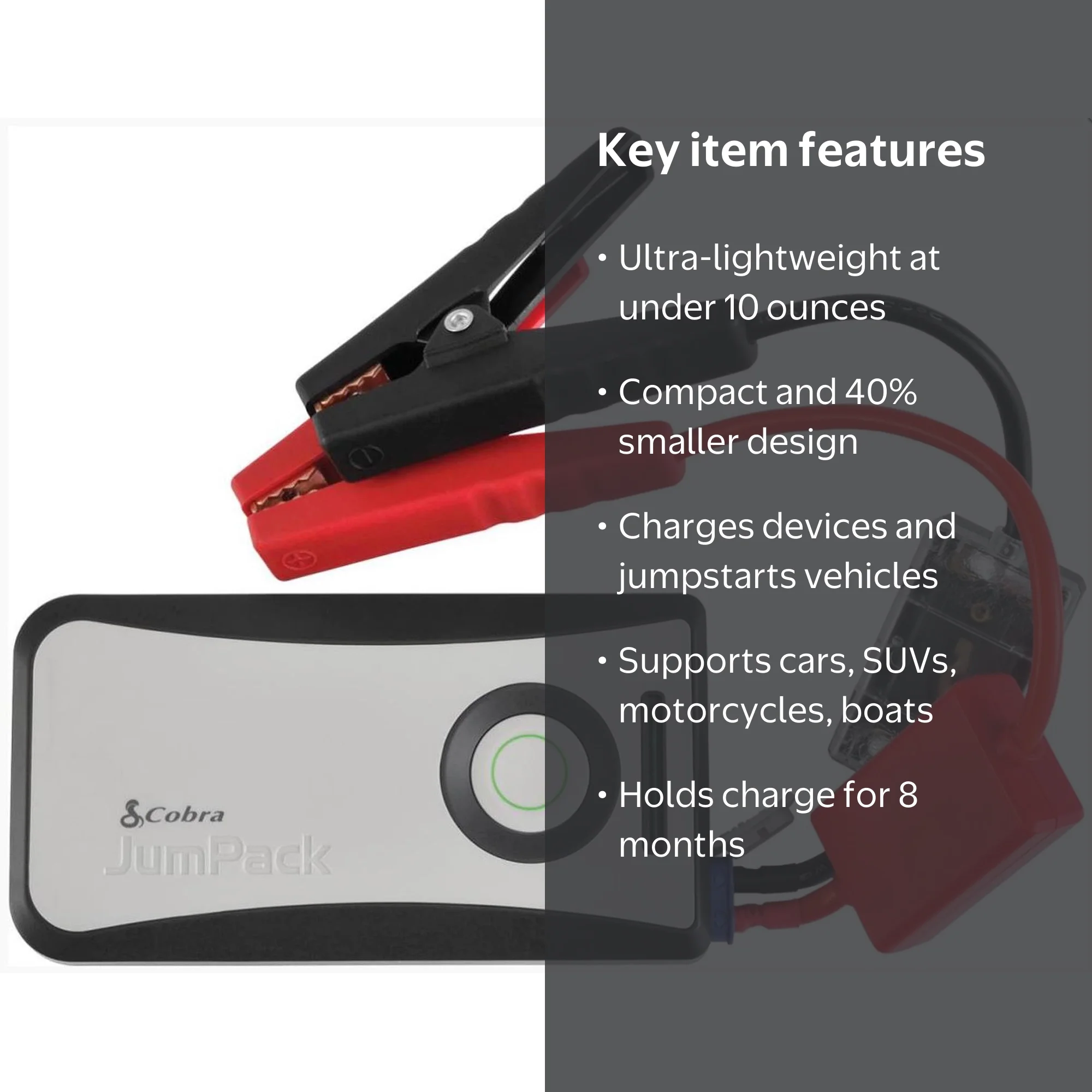 Cobra CPP 8000 Jumpack Jump Starter/Power Pack - Walmart.com