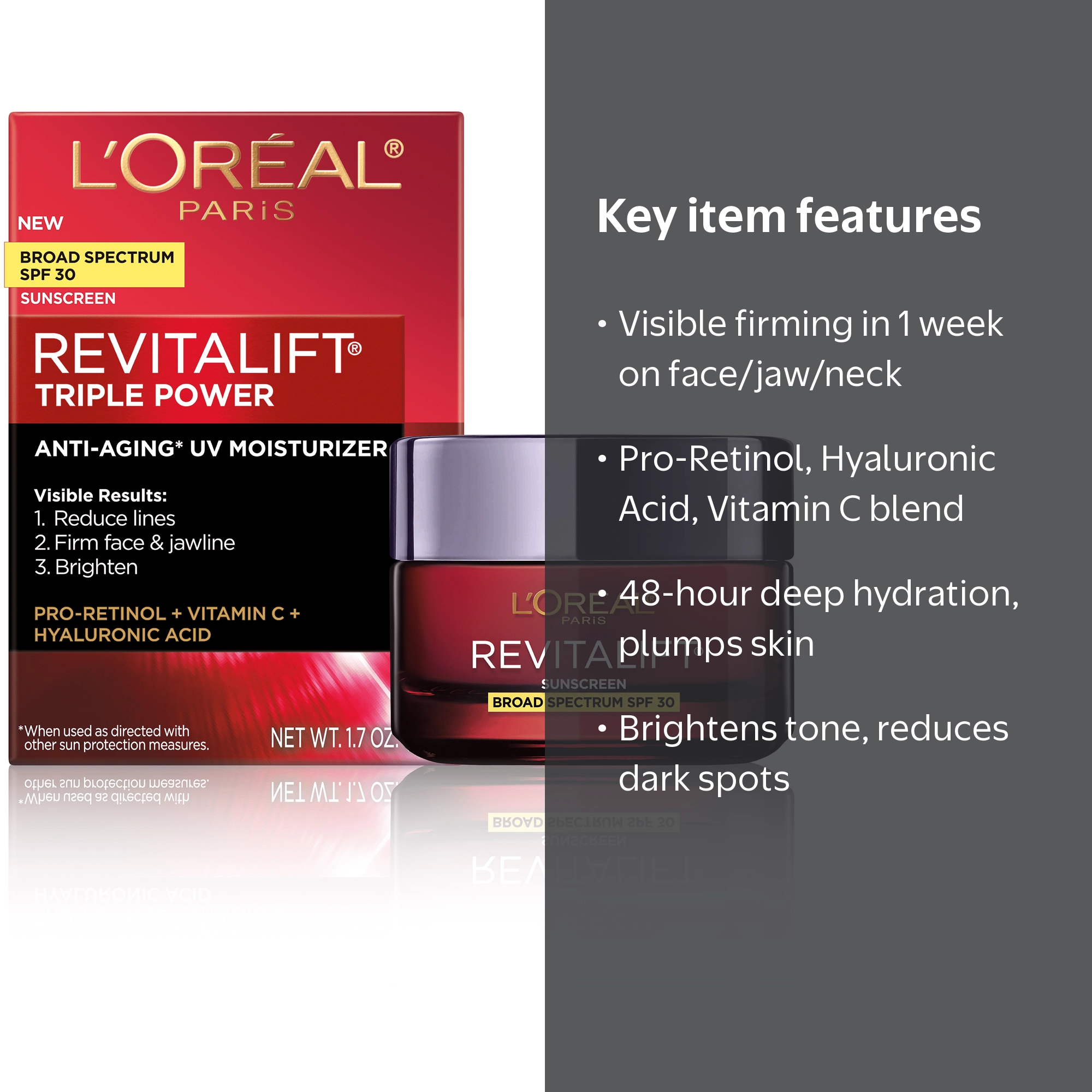 L'Oreal Paris Revitalift Triple Power Face and Jaw Line, Anti