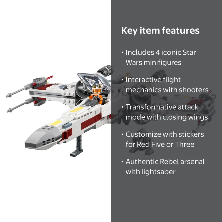 Free Shipping! LEGO Star Wars X-Wing Starfighter 75218 Building