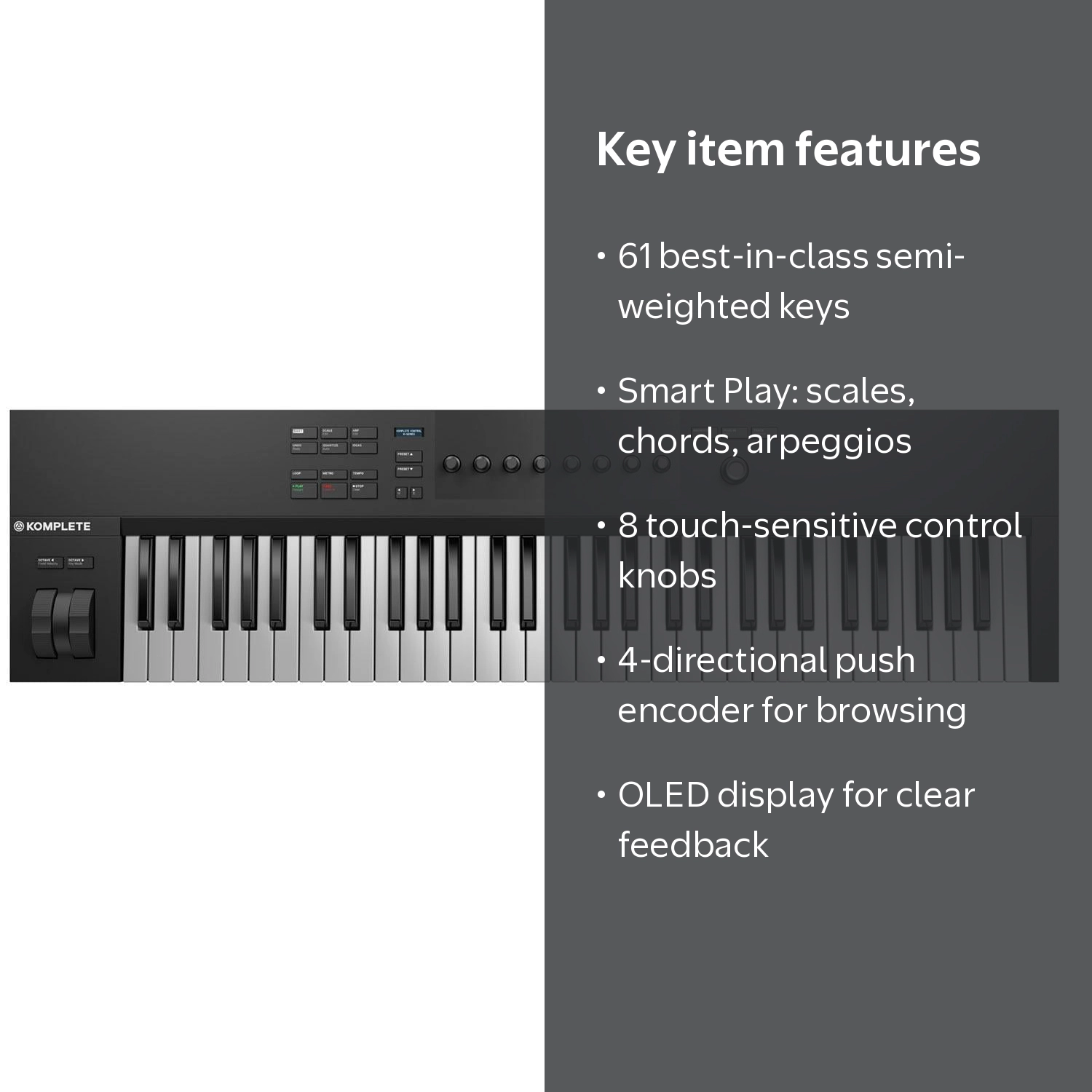 Native Instruments Komplete Kontrol A61 MIDI Keyboard Controller