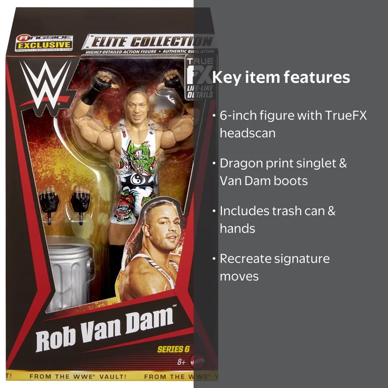 Rob Van Dam (RVD) Green Dragon WWE Action Figure, Ringside Series