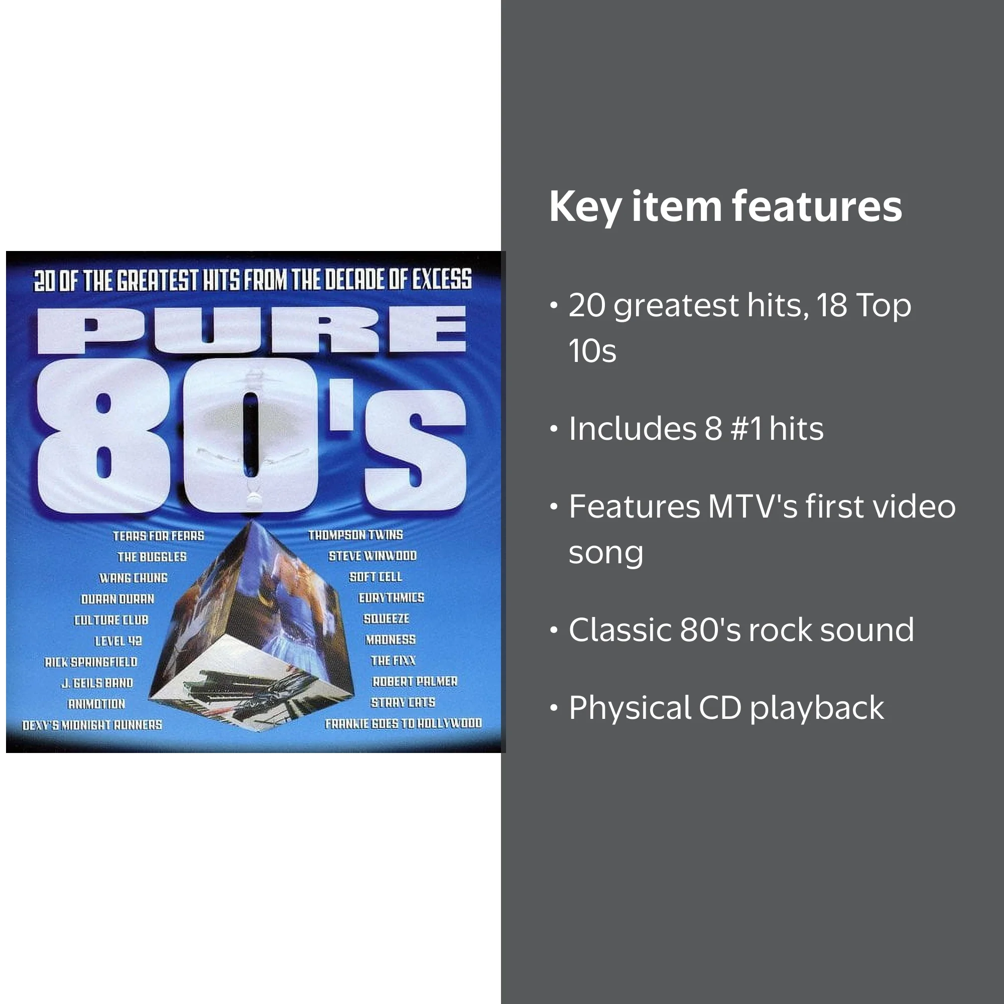 Various Artists - Pure 80's - Music & Performance - CD - Walmart.com