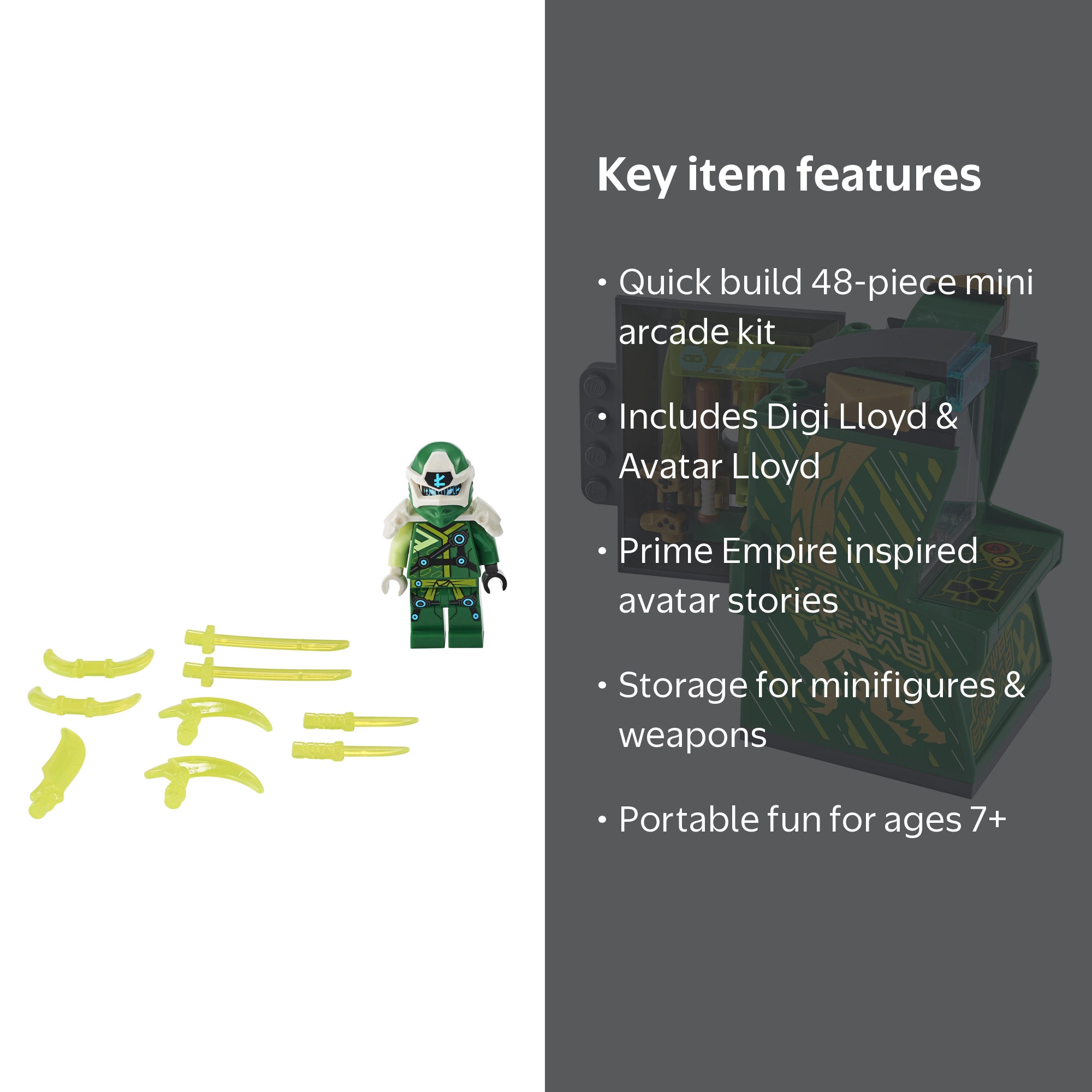 LEGO NINJAGO Lloyd Avatar - Arcade Pod 71716 Mini Arcade Machine