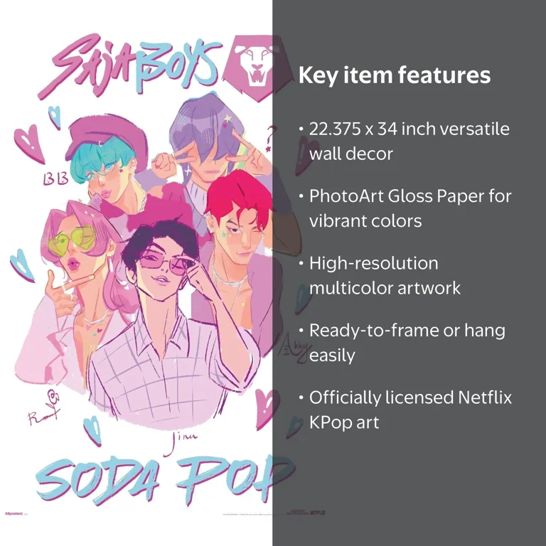 Netflix KPop Demon Hunters Wall Poster, 22.375