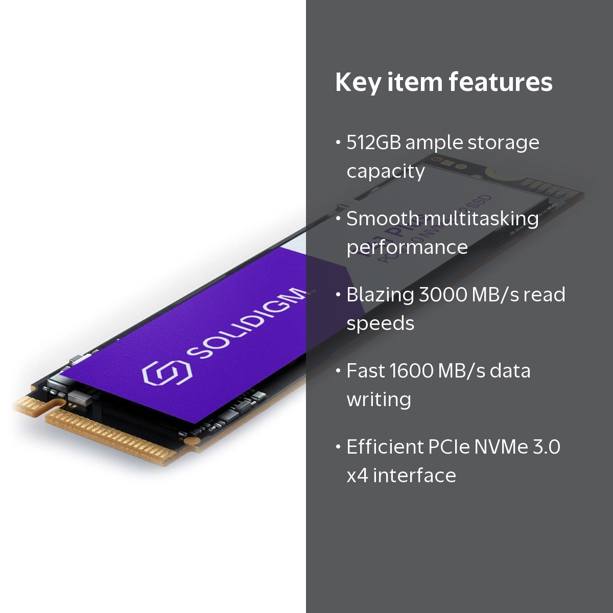 Intel 670p Series 512GB SSD for Gaming, M.2 2280 PCIe NVMe 3.0 x4
