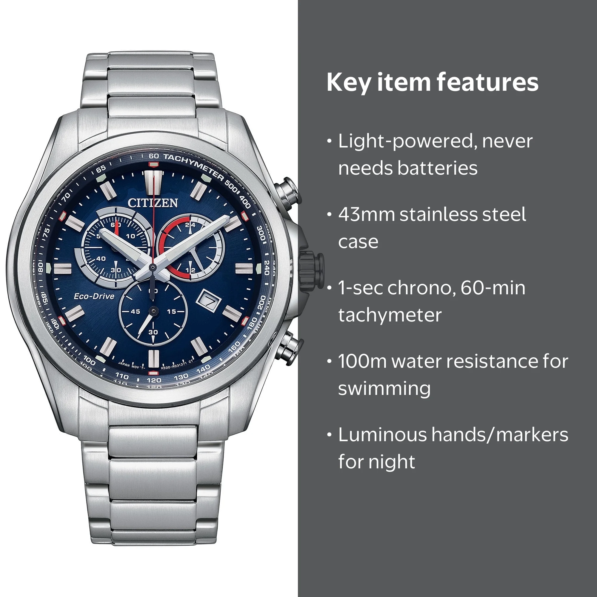 Citizen Men's Eco-Drive Weekender Chronograph Watch - AT2131-56L