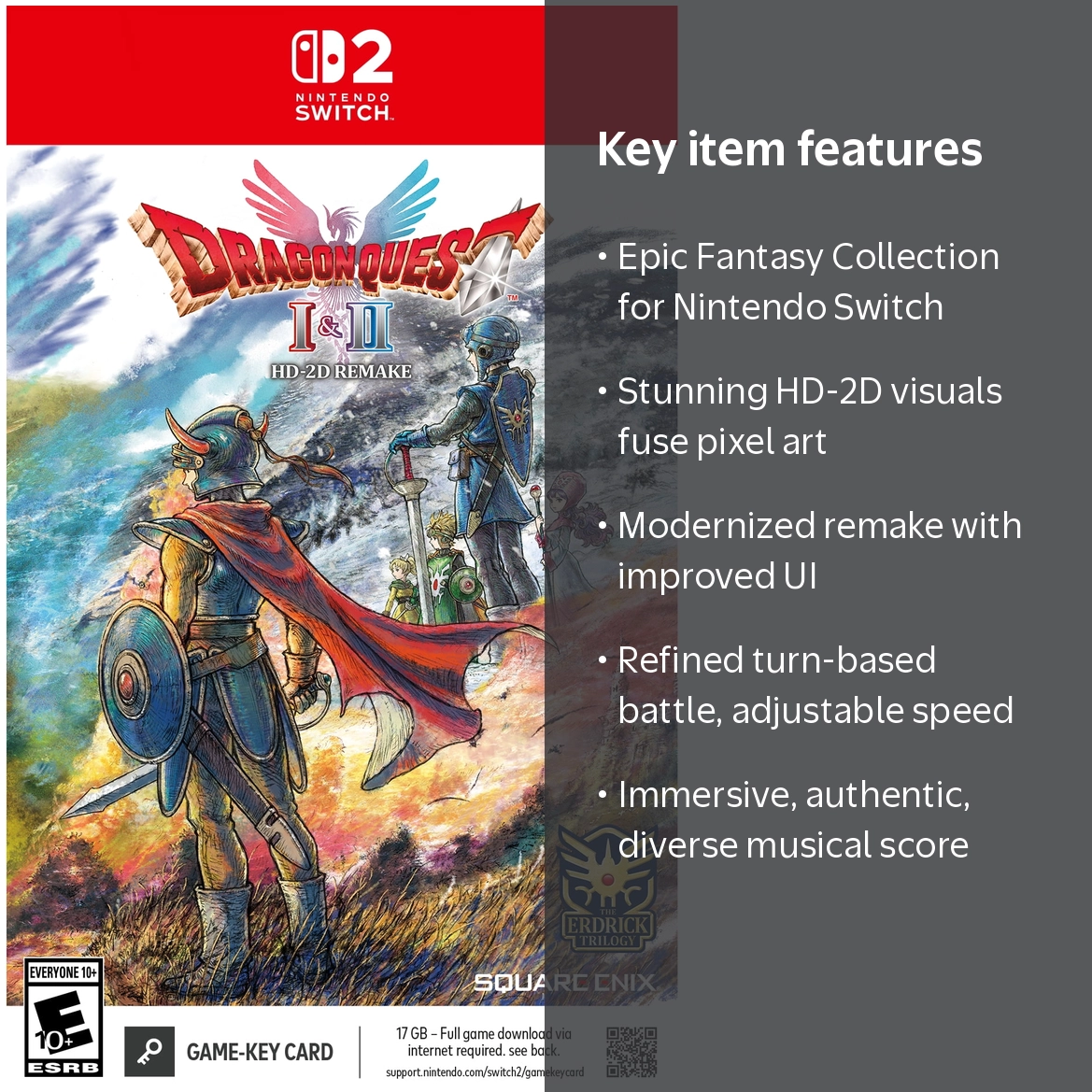 DRAGON QUEST I & II HD-2D Remake, Nintendo Switch 2 - Walmart.com