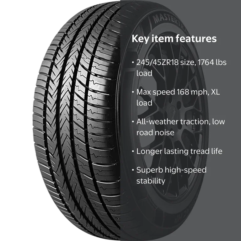 Mastertrack, Passenger Tire, 245/45ZR18, High Performance All