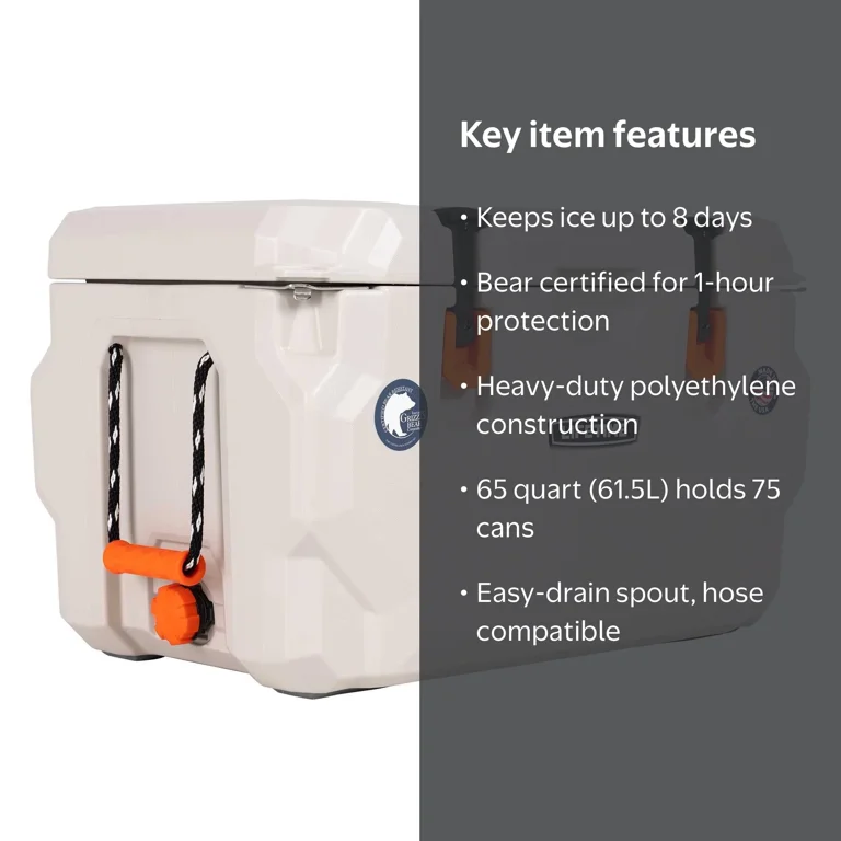 Lifetime 65 Quart High Performance Ice Chest Cooler with 8-Day Ice