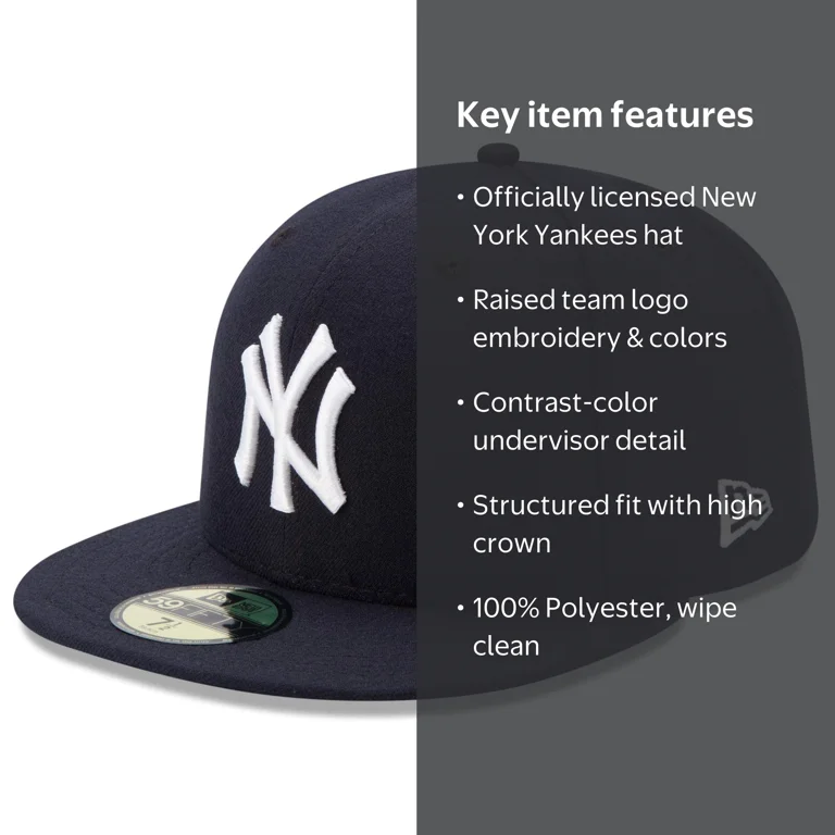 Men's New Era Navy New York Yankees 59FIFTY Fitted On-Field Cap
