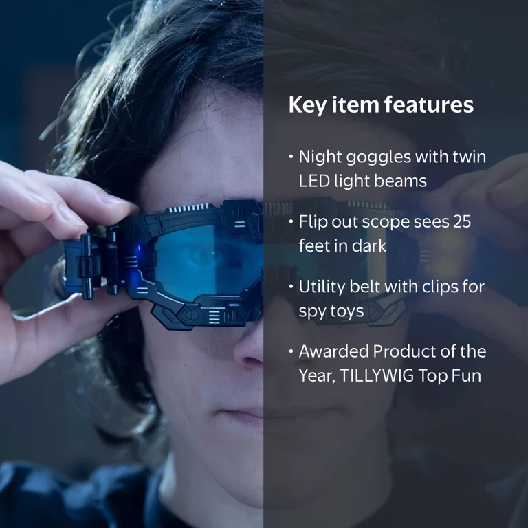 SpyX Micro Gear Set + Night Mission Goggles + LED Glasses