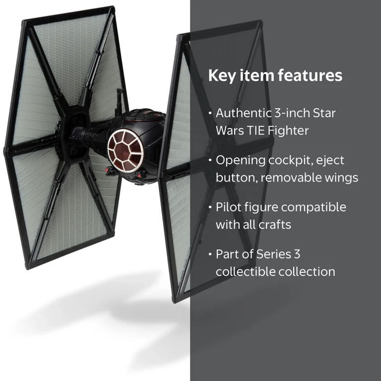 Star Wars Micro Galaxy Squadron Series 3 First Order TIE Fighter